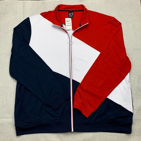 ID Ideology Men's Regular-Fit Colorblocked Track Jacket Size L - Picture 1 of 8